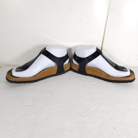 Birkenstock Women's Kairo US5 EU36 Black Birko-flor Flat Thong slingback Sandals - Picture 6 of 16